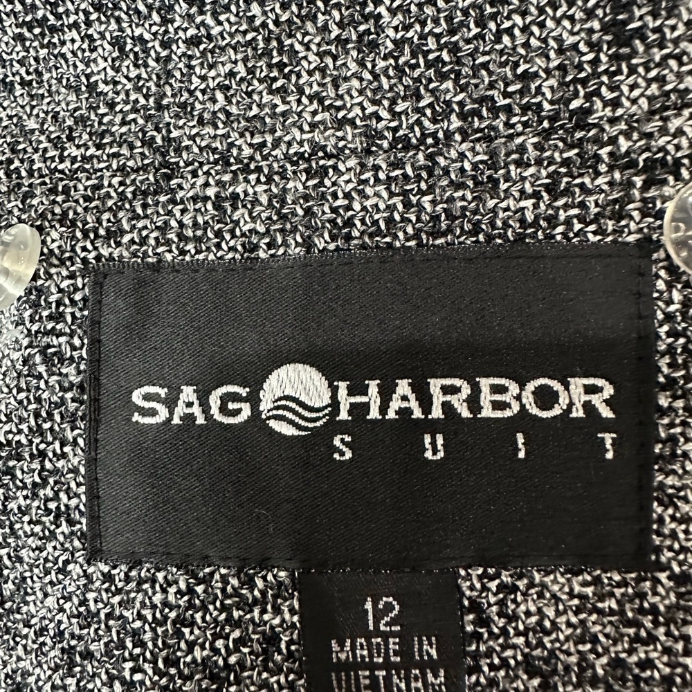 Sag Harbor black/white woven blazer(read description) - Picture 5 of 6